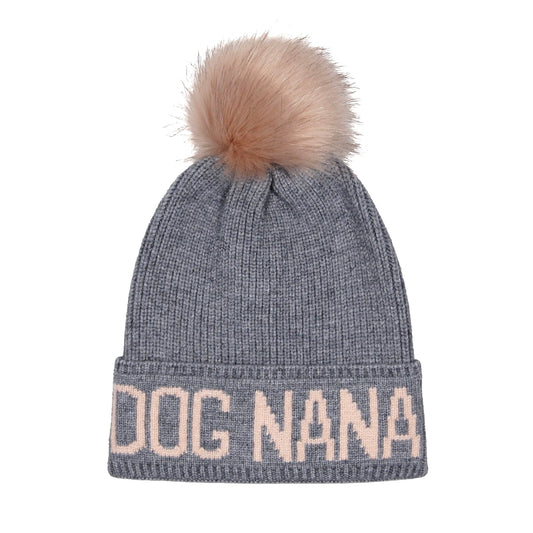 Dog Nana Pompom Beanie