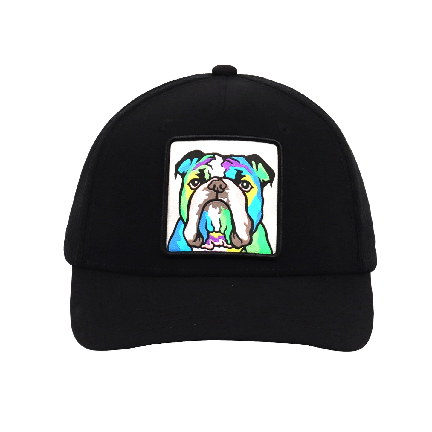 PERFORMANCE TRUCKER HAT FOR ENGLISH BULLDOG LOVERS FOR MEN & WOMEN PATCH FRONT MESH BACK ADJUSTABLE FIT
