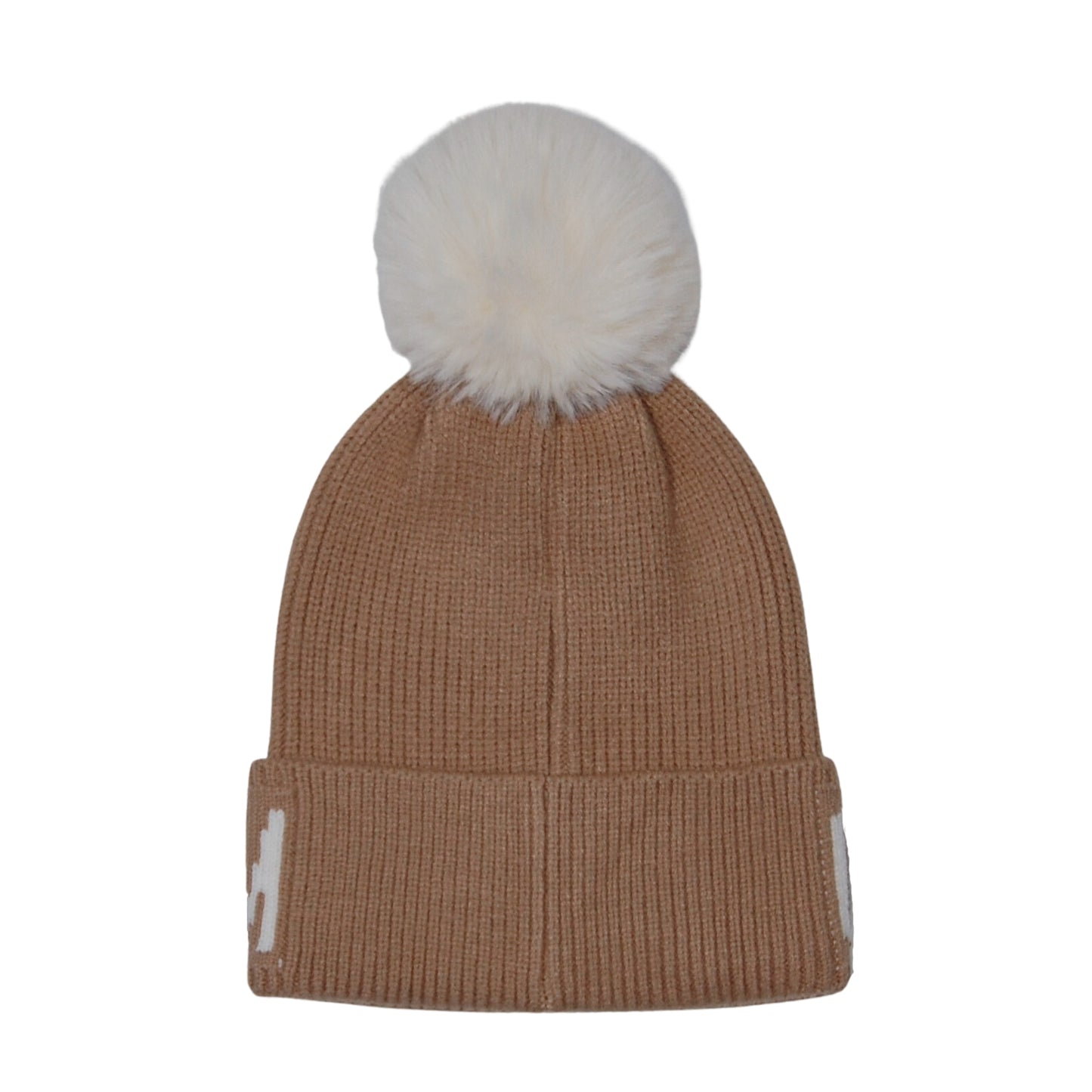 Golden Mom Pompom Beanie