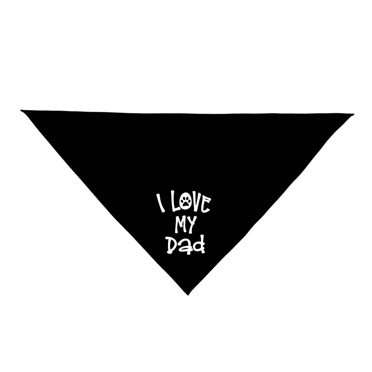 Proud Dog Dad Beanie and "I Love My Dad" Bandana Set