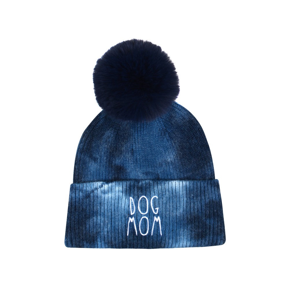 Dog Mom Tie Dye Beanie