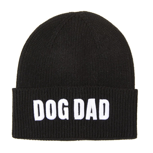 3D Dog Dad Embroidery Beanie