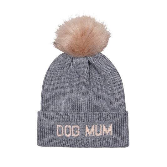 Dog Mum Pompom Beanie