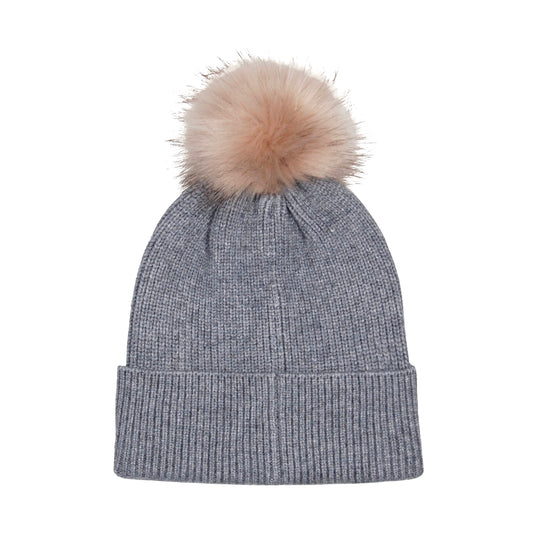 Pug Mom Pompom Beanie