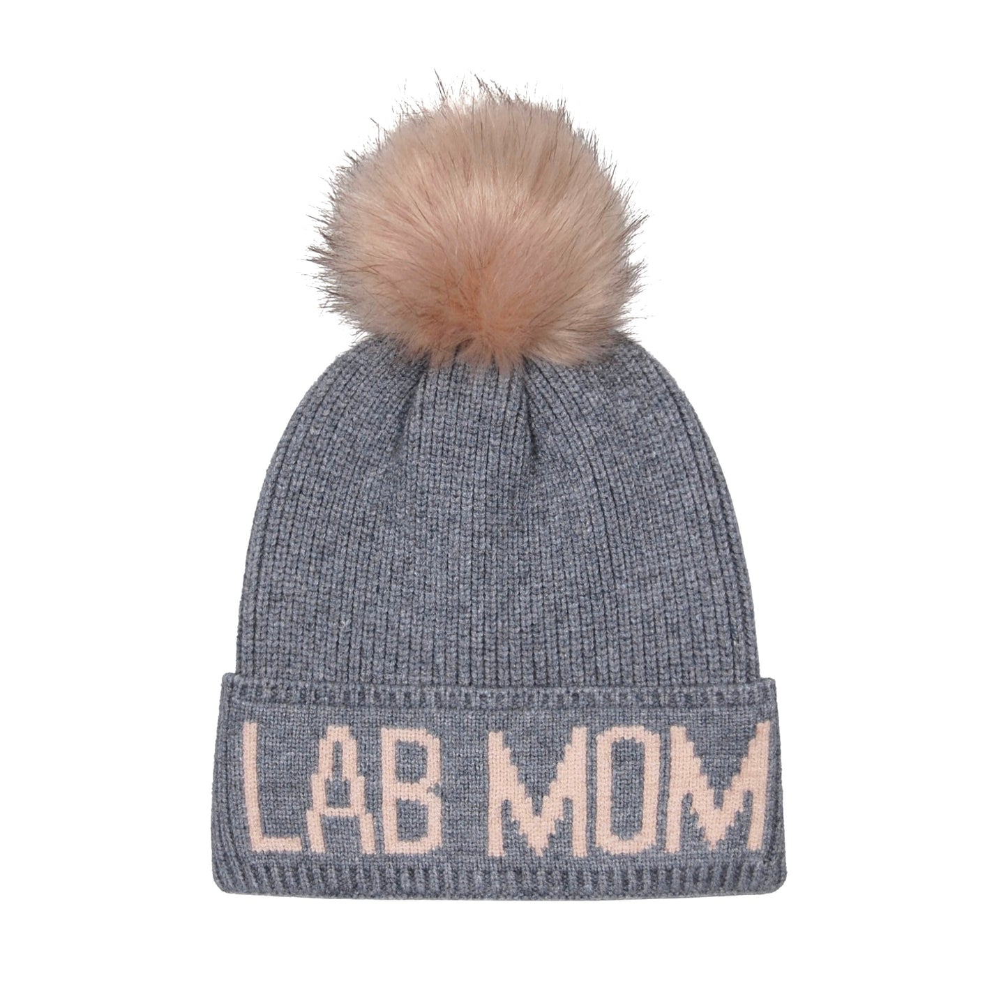 Lab Mom Pompom Beanie