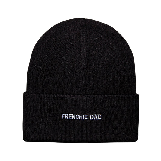 HatPhile Frenchie Mom & Frenchie Dad Embroidered Beanies – Built for Bulldog Fans with Big Hearts