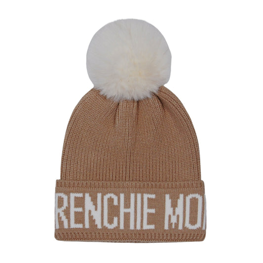 Frenchie Mom Pompom Beanie