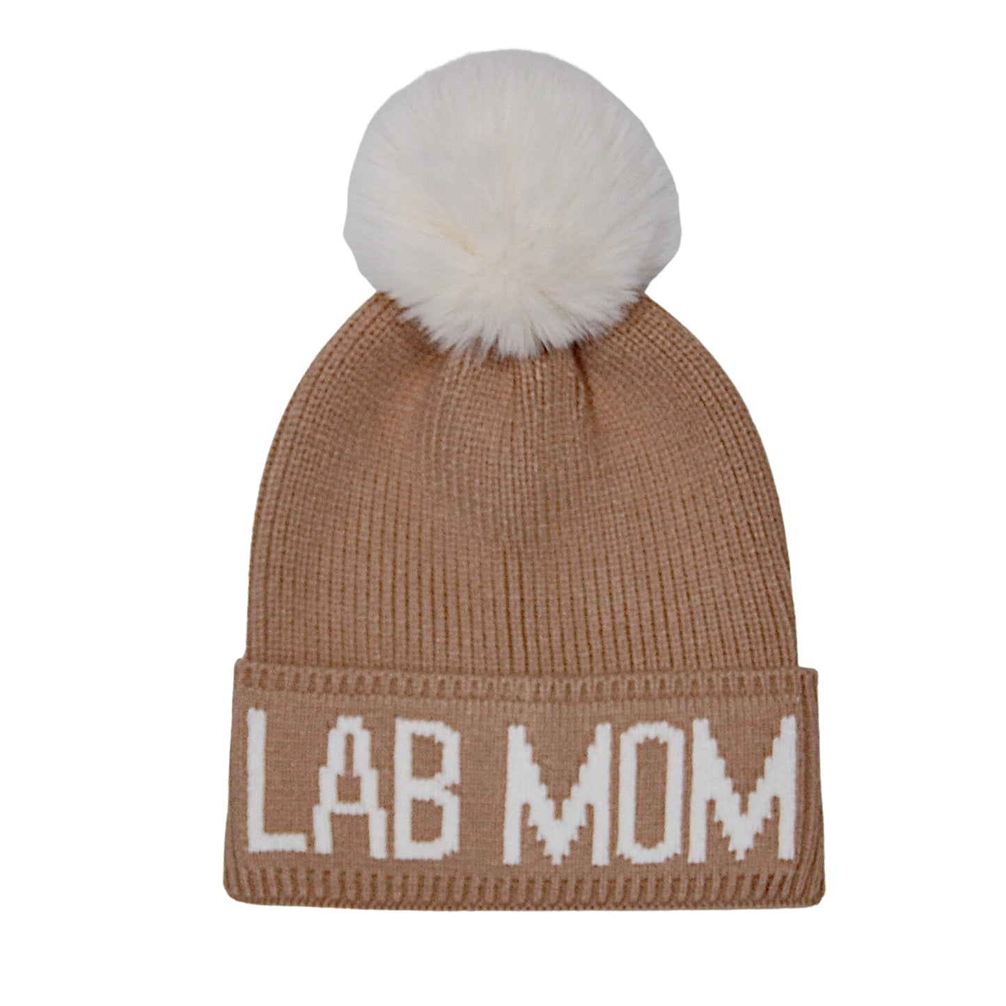 Lab Mom Pompom Beanie