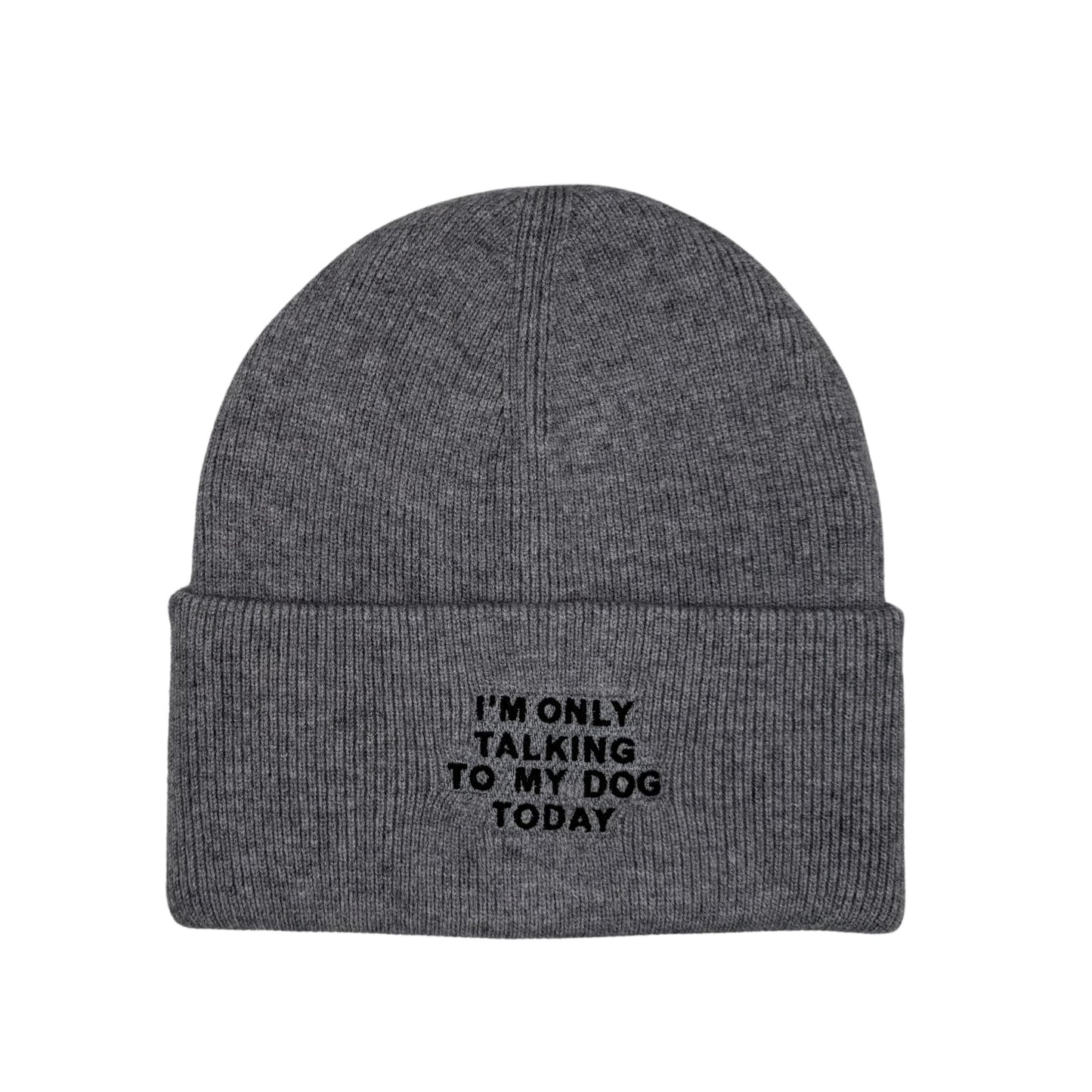 HatPhile I’m Only Talking to My Dog Today Embroidered Beanie