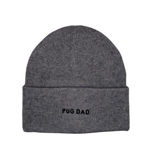 Pug Dad Cozy Knit Beanie for Pug Lovers