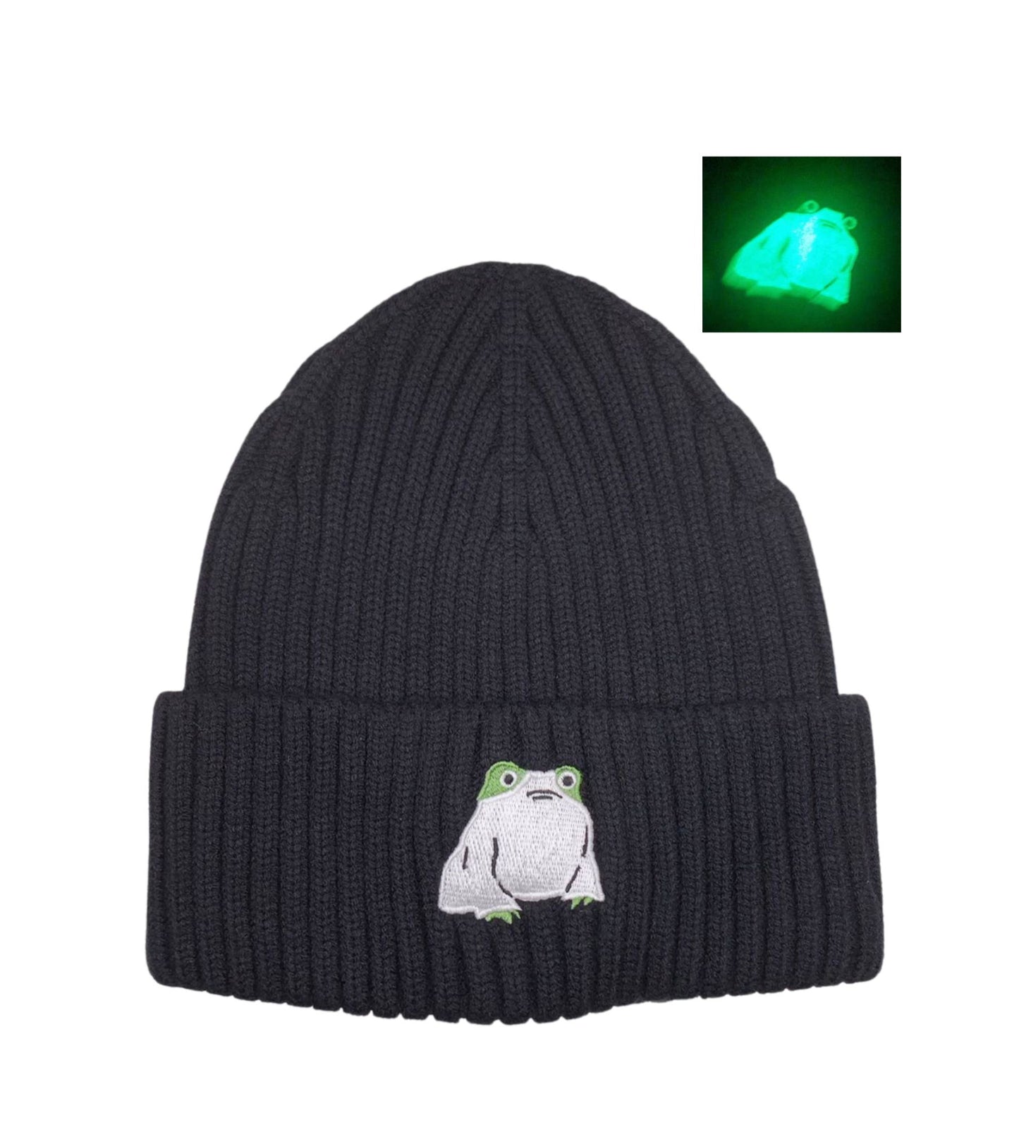REFLECTIVE GHOST FROG BEANIE