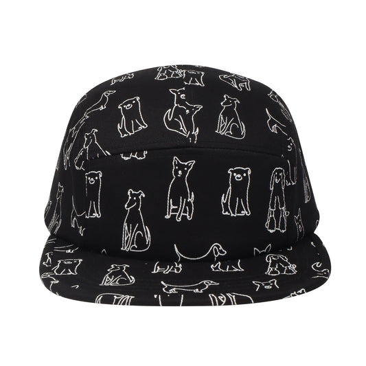 Cartoon Dog 5 Panel Hat