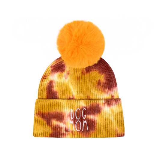 Dog Mom Tie Dye Beanie